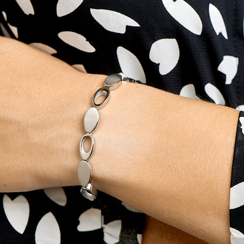 Damesarmband van Edelstaal Choker stijl - Lengte 19cm