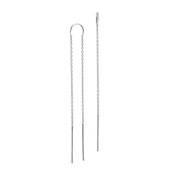 Doortrekoorbellen Gerhodineerd Zilver - Hoogte 75mm