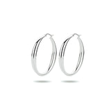 Oorringen van Gerhodineerd Zilver 5 mm - Diameter 45 mm