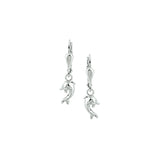 Kinderoorhangers Dolfijn Brisur Haak van 925 Zilver 5.5 x 12 mm