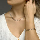 Collier 7,2 Mm 45 Cm Zilver Gerhodineerd