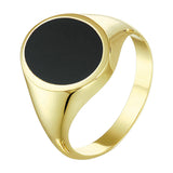 Zegelring Massief Onyx 2.92ct Goud (Geelgoud)