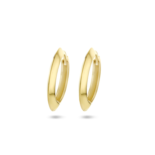 14 Karaat Geelgouden Klapoorringen - Hoogte 13mm