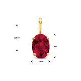 Hanger Rhodoliet 0.98ct Goud (Geelgoud)