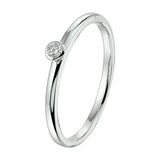 Ring Diamant 0.05ct H Si Goud (Witgoud)