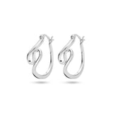 Gerhodineerd Zilveren Oorringen 7.5 mm - Diameter 20 mm