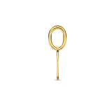 Letter R - Hanger van 14 Karaat Geelgoud - 5 x 6 mm