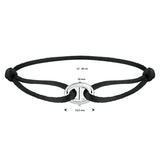 Damesarmband met Gerhodineerd Zilveren Element - Lengte 13+13cm