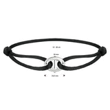 Damesarmband met Gerhodineerd Zilveren Element - Lengte 13+13cm