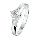 Ring Zirkonia Zilver Gerhodineerd