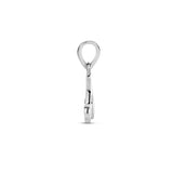 Hanger Regenboog 12.5 x 15 mm met Emaille en Gerhodineerd Zilver