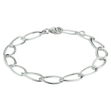 Armband 7,2 Mm 19,5 Cm Zilver Gerhodineerd