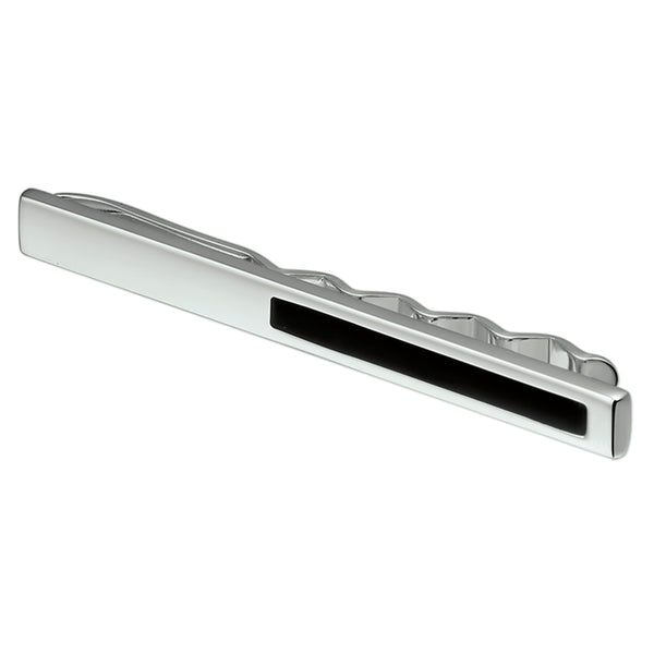 Dasschuif Echt Zilver met Zwart Epoxy