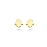 Oorknoppen Handje Van Fatima 14 Karaat Geelgoud - Formaat 4.1x4.4mm