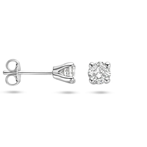 Oorknoppen Made Diamond 0.50ct (2x 0.25ct) 14 Karaat Witgoud met Palladium