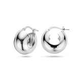 Oorringen van Gerhodineerd Zilver 10.5 mm - Hoogte 18 mm