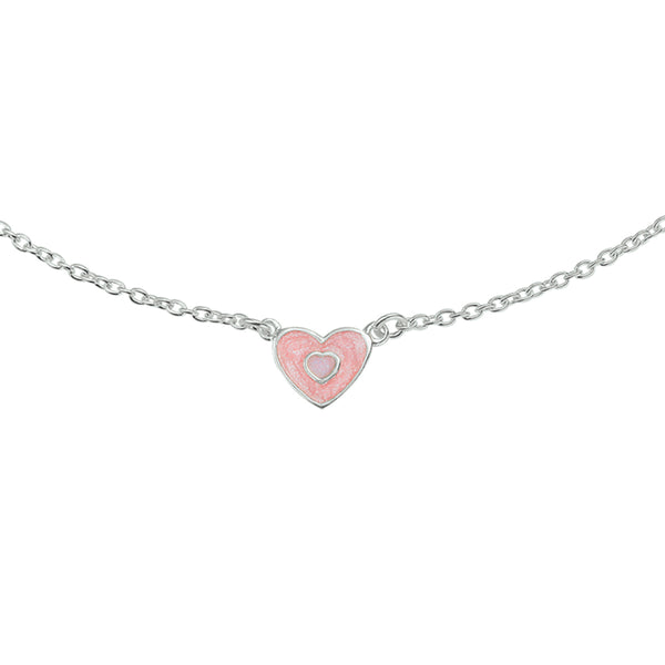 Collier Hart 36 + 2 Cm Zilver Wit