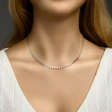 Collier 4,2 Mm 40 + 3 Cm Zilver Gerhodineerd