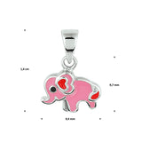Hanger Olifant Zilver Gerhodineerd