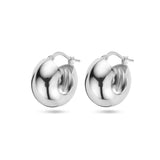 Oorringen van Gerhodineerd Zilver 10.5 mm - Hoogte 18 mm