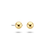 Oorknoppen Bol van 14 Karaat Geelgoud - Diameter 4 mm