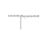 Damescollier, Schakelketting Fantasieschakels 4.3mm - Lengte 40+4cm