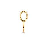 Letter Q - Hanger van 14 Karaat Geelgoud - 4 x 9.5 mm