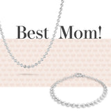Collier 4,2 Mm 40 + 3 Cm Zilver Gerhodineerd