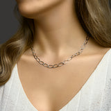 Collier 7,2 Mm 45 Cm Zilver Gerhodineerd