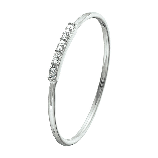 Ring Diamant 0.02ct H P1 Goud (Witgoud)