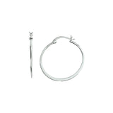 Oorringen van Gerhodineerd Zilver 0.7 mm - Diameter 31 mm