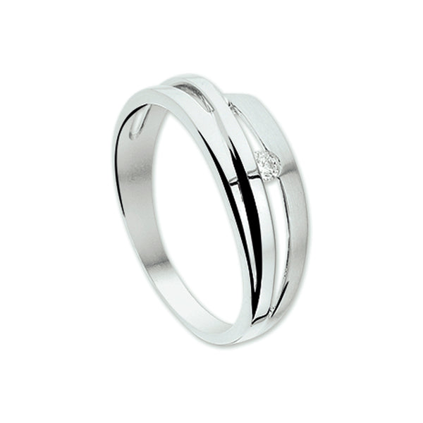Ring Diamant 0.05ct H Si Goud (Witgoud)