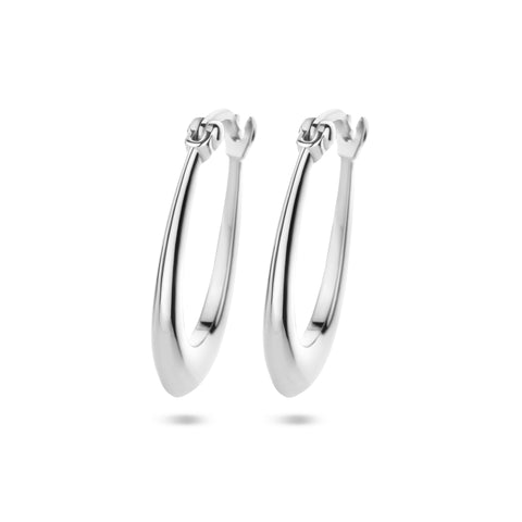 Oorringen van Gerhodineerd Zilver 2.5 mm - Hoogte 23 mm