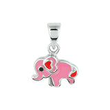 Hanger Olifant Zilver Gerhodineerd