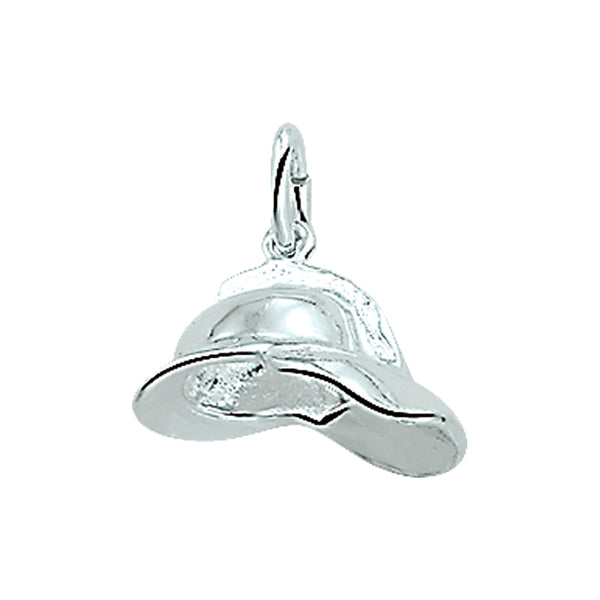 Hanger Brandweerhelm 17 x 14.5 mm van 925 Zilver
