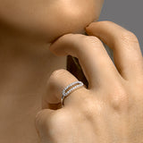 Ring Zirkonia Zilver Gerhodineerd