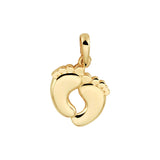 Hanger Voetjes 10.5 x 16 mm van 14 Karaat Geelgoud