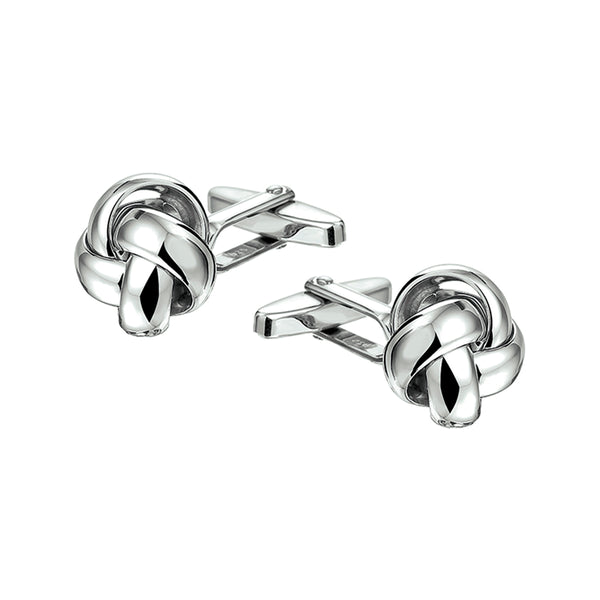 Zilveren Manchetknopen Rope Design – Gerhodineerd – 15 mm