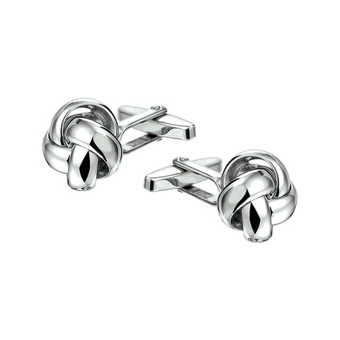 Zilveren Manchetknopen Rope Design – Gerhodineerd – 15 mm