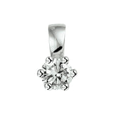 Hanger Diamant 0.10ct H Si Goud (Witgoud)