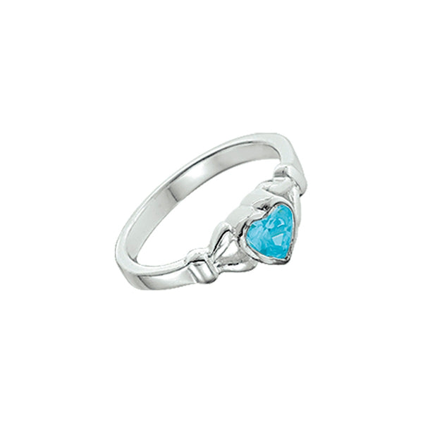 Ring Hart Zirkonia Zilver Wit