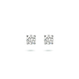 Oorknoppen met Diamant 0,2ct van 14 Karaat Witgoud - Formaat 3x3mm