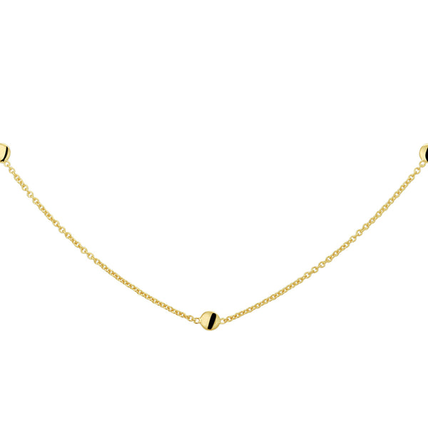 Collier Rondjes 41 + 3 Cm Goud (Geelgoud)