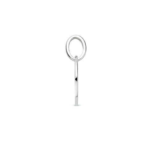 Ronde Sterrenbeeld hanger Steenbok 10 mm van Gerhodineerd Zilver