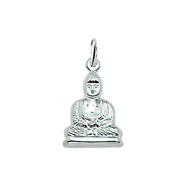Hanger Boeddha 14 x 22 mm van 925 Zilver