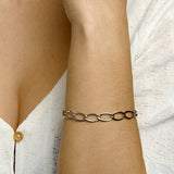 Armband 7,2 Mm 19,5 Cm Zilver Gerhodineerd