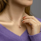 Hanger Tricolor - Geel- Wit en Roségoud - Drie ringen Diameter 10mm