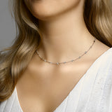 Collier 4,2 Mm 40 + 3 Cm Zilver Gerhodineerd