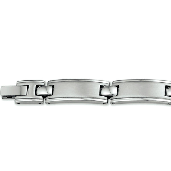 Herenarmband 9mm van Edelstaal, Fantasie schakels - Lengte 20.5cm