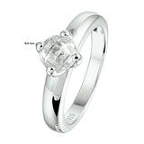 Ring Zirkonia Zilver Gerhodineerd